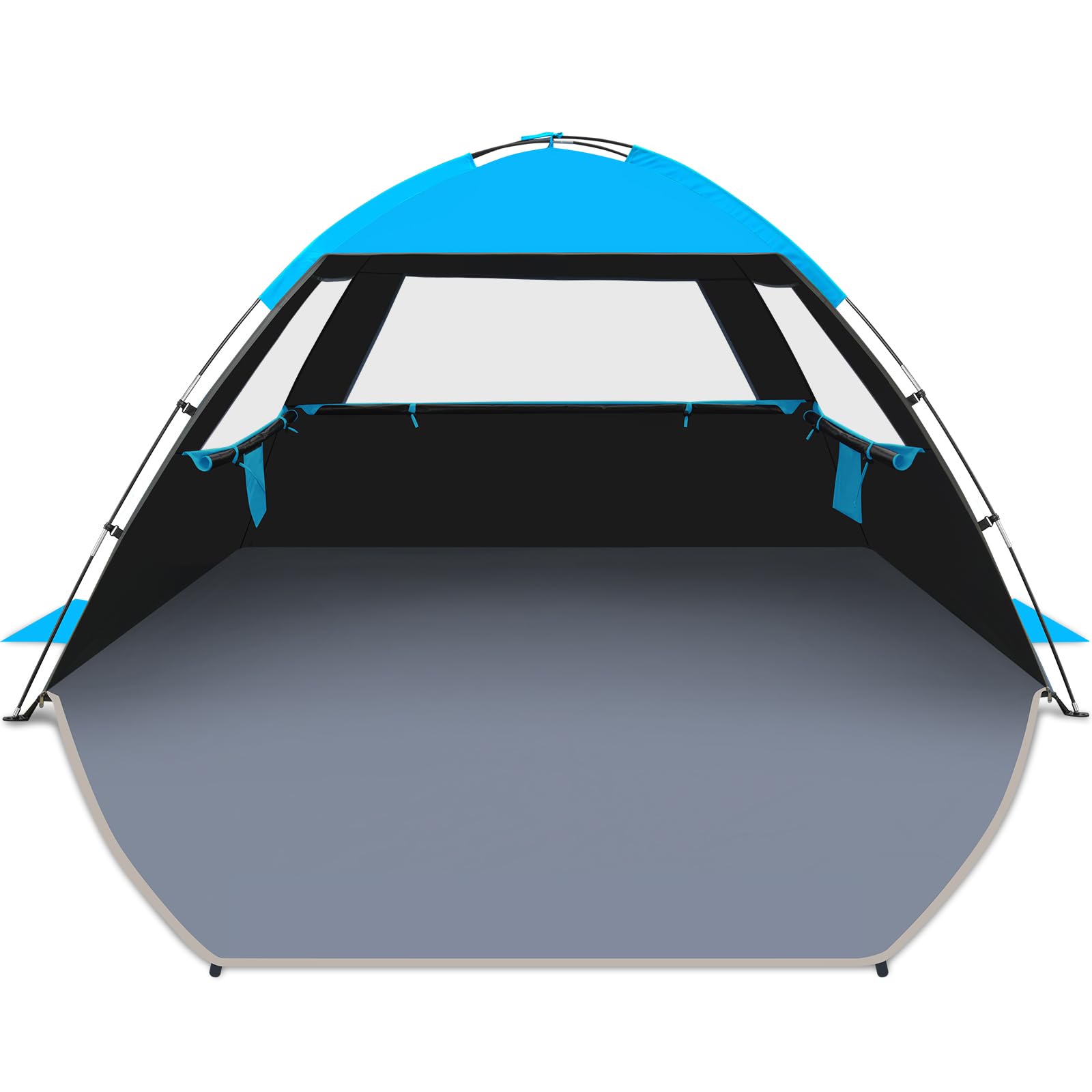 Photo 1 of Gorich Beach Tent Sun Shelter for 3/4/6/8/10 Person with UPF 50? UV Protection, Lightweight & Easy Setup Beach Shade Canopy, Portable Beach Shade Tent Beach Cabana