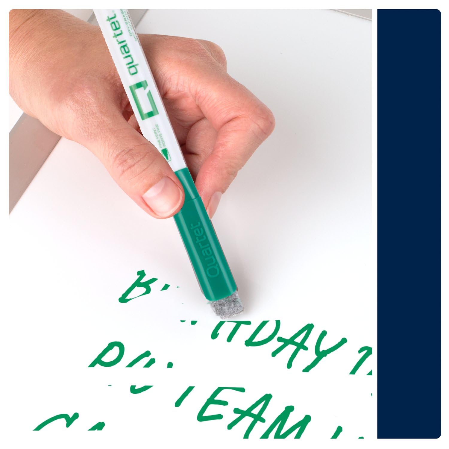 Quartet Whiteboard-Marker, trocken abwischbar, geruchsarm, feine Spitze, Schwarz, Rot, Blau, Grün, 36 Stück (Q120Z03-R)