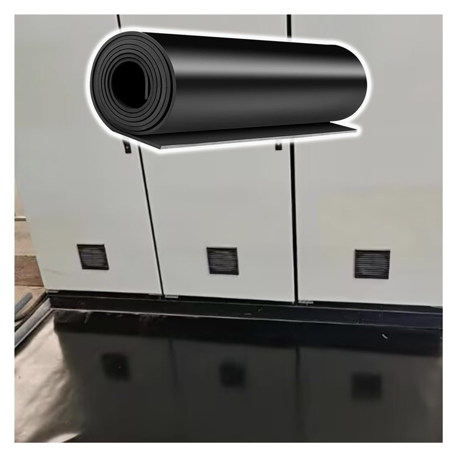 Rubber Insulating Strips Rolls 1/8