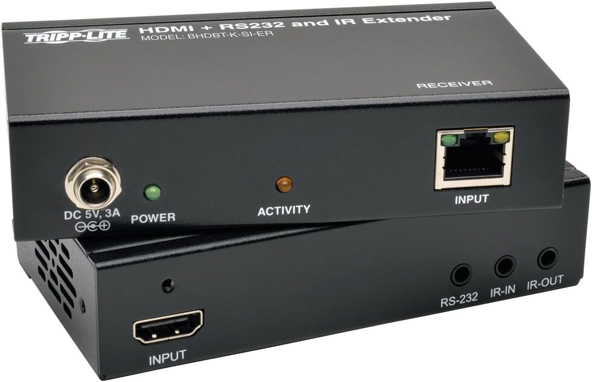Tripp Lite HDBaseT HDMI Over Cat5e/6/6a Extender Kit, Serial and IR Control, 1080p, Up to 500-ft. (150M) (BHDBT-K-SI-ER)
