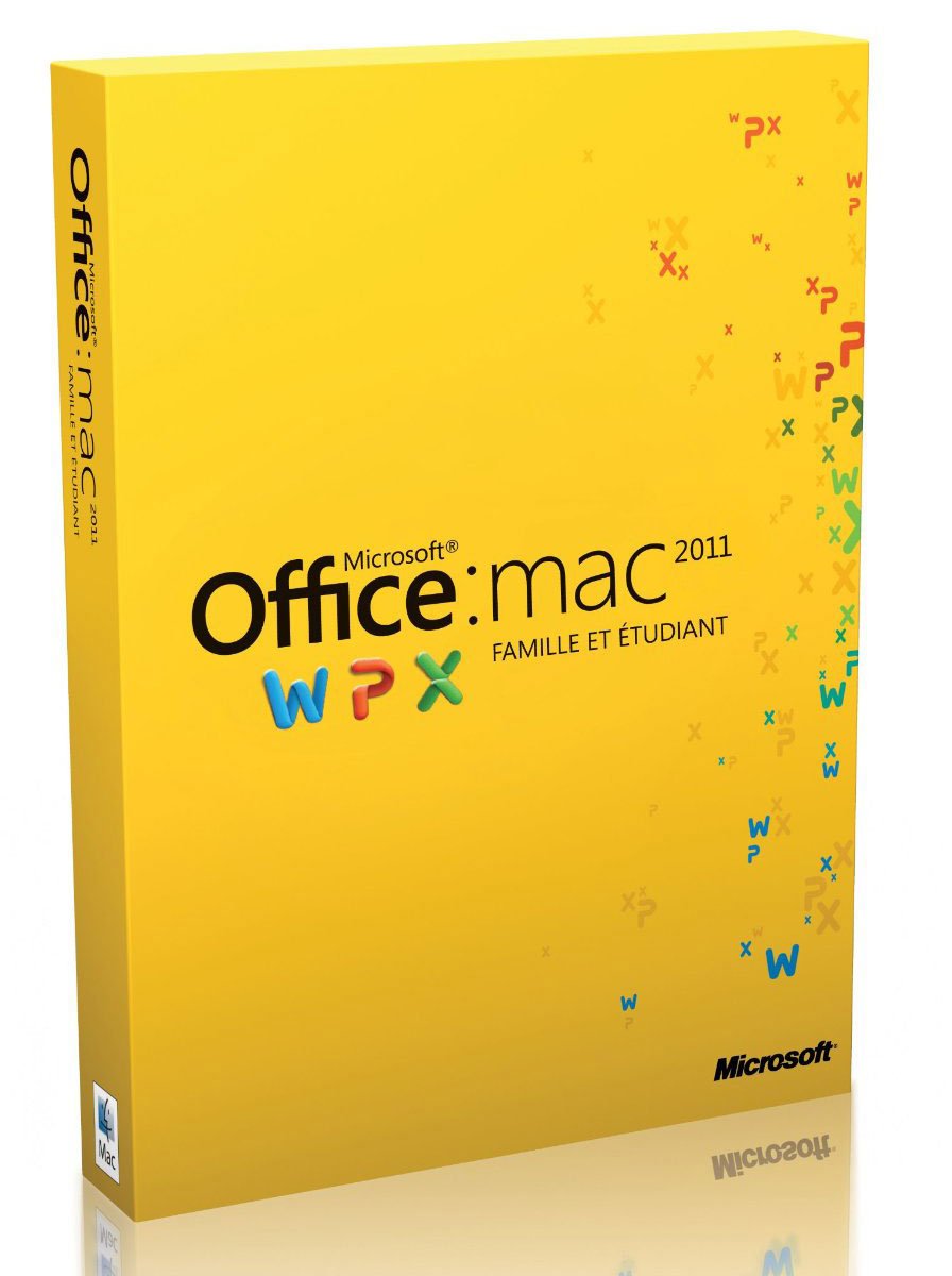 Office Mac Famille et Étudiant 2011, 1 poste