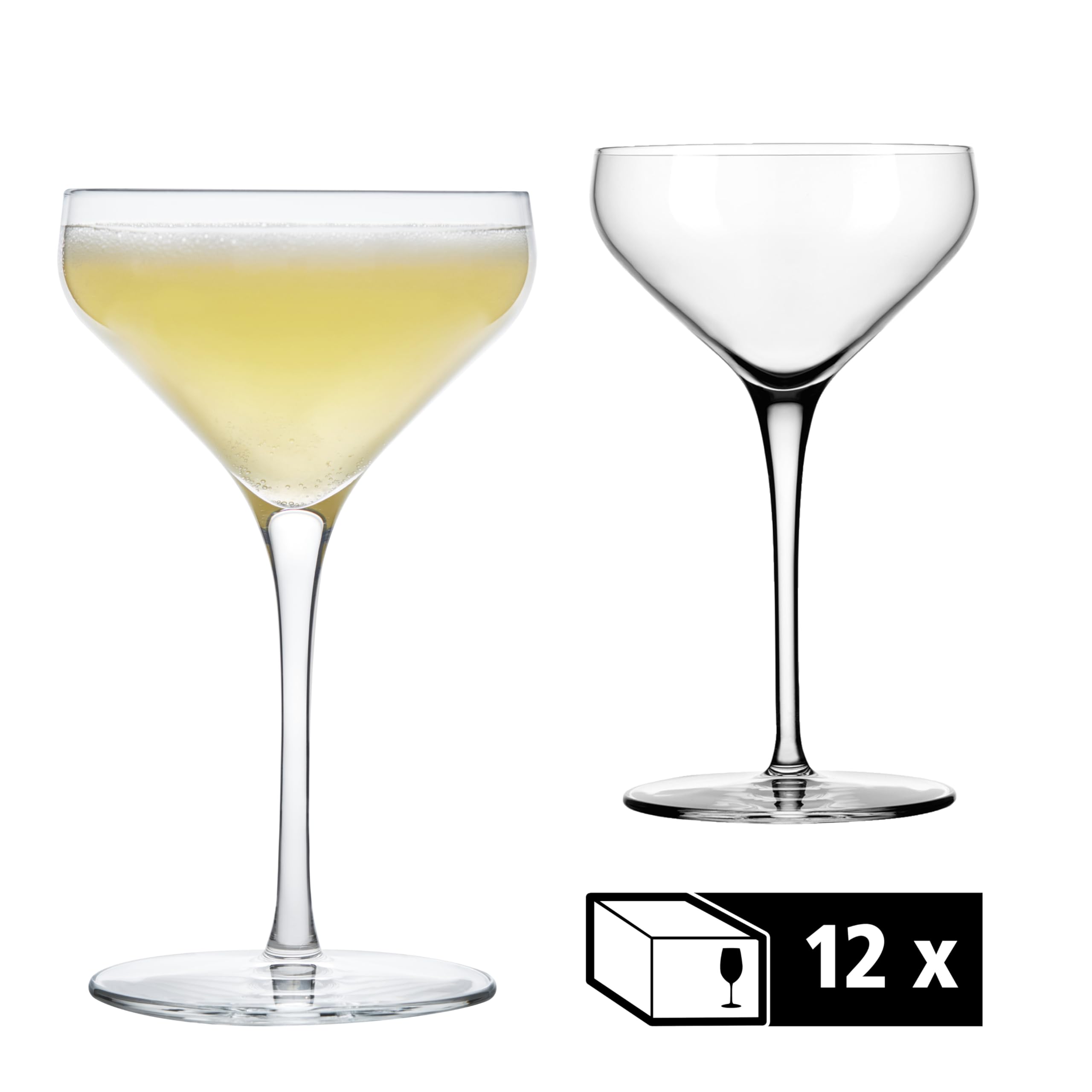 Libbey 70026 Vaso/copa de cóctel, copa «PRISM», 237 ml, juego de 12