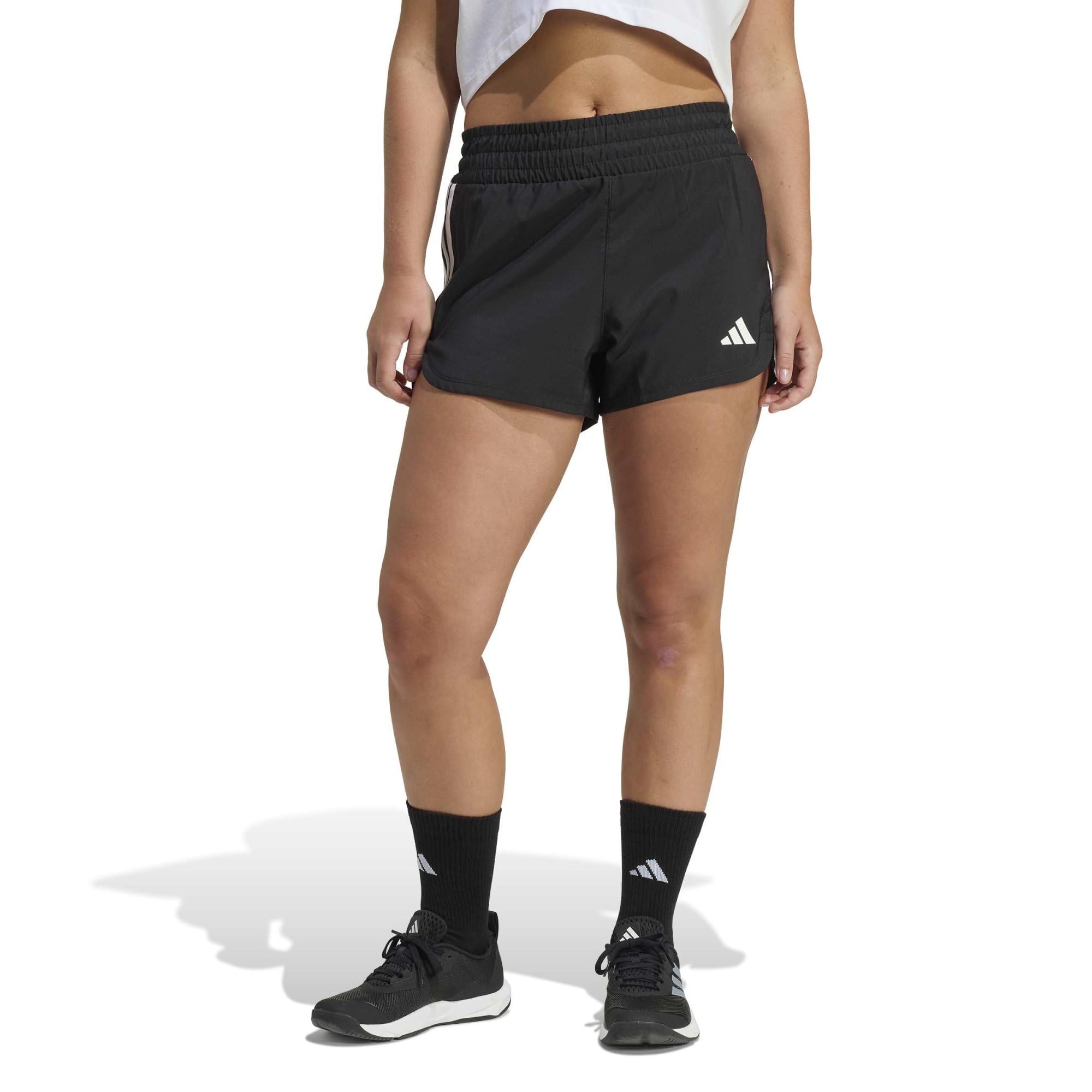 Adidas Women's Noir High Waist Shorts Pacer Workout