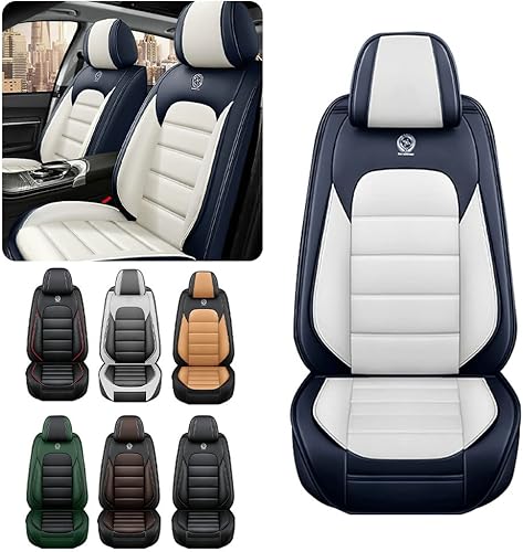 Miniatura 2 de Iceleather Fundas de asiento de automóvil para Hyundai Sonata Hybrid 2011-2023, funda de asiento de piel sintética impermeable, suave, transpirable,