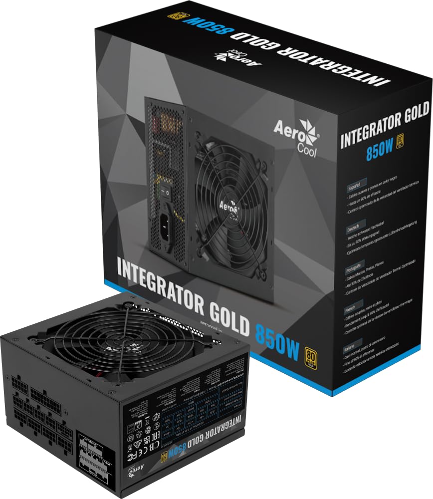 AeroCoolIntegrator Gold 850W 80+ Gold Fully Modular ATX PSU