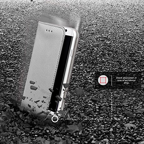 Moozy Cover Custodia a Libro per Samsung S6