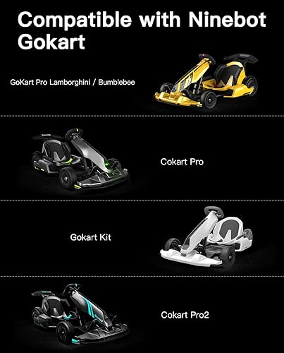 Vista 13 de Stio GoKart Front Wheel Assembly for Ninebot by Segway Go Kart Kit, Go Karting Kart Replacement Wheel Kit 1 pieza