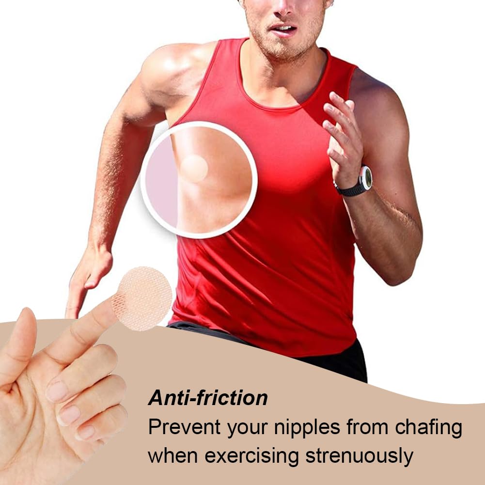 KARELLS Pares de Cubre Pezones para Hombre, Tapas de Pezón Protector, Protectores de Pezón Impermeables