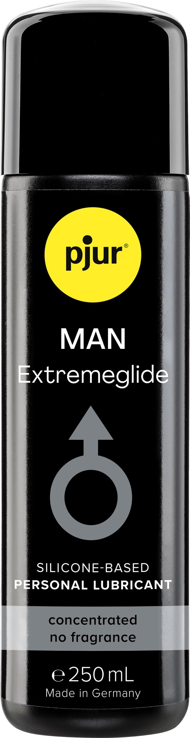 pjurMan Extremeglide (250ml) - Highly Concentrated Silicone-Based Personal Lubricant for Men - Extra-Long-Lasting Lubrication