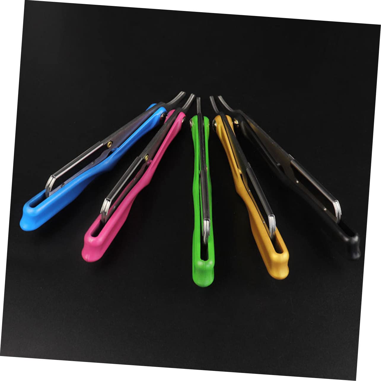 Healeved 5pezzi Porta Rasoio Inossidabile Con Design Creativo Supporto Per Lamette Da Barba Per Uso Domestico e Viaggi Manico Resistente e Leggero Per Regali Familiari e Amici