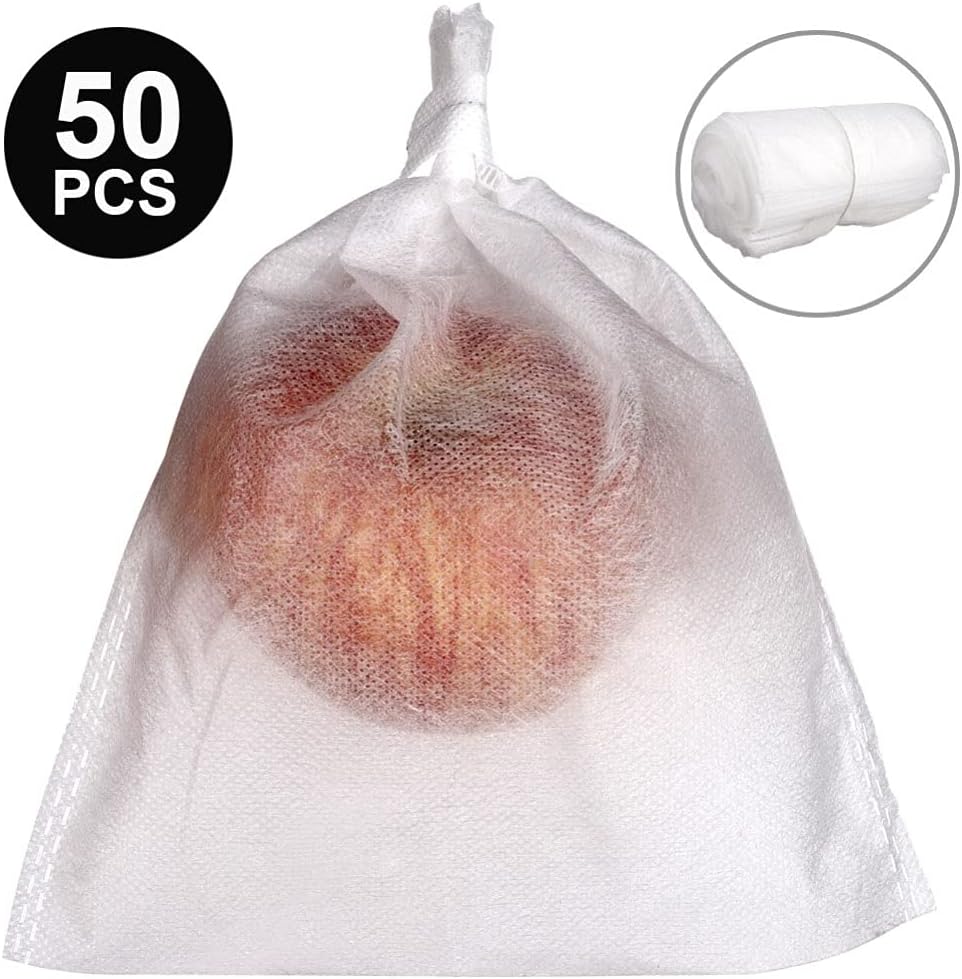 Fruit Netting Cover, Agricultural Pest Control Anti-Bird Mesh Bags, Grapes Apples Fruit Protection Bag, Garden Vegetable Pouch, 50Pcs/Lot