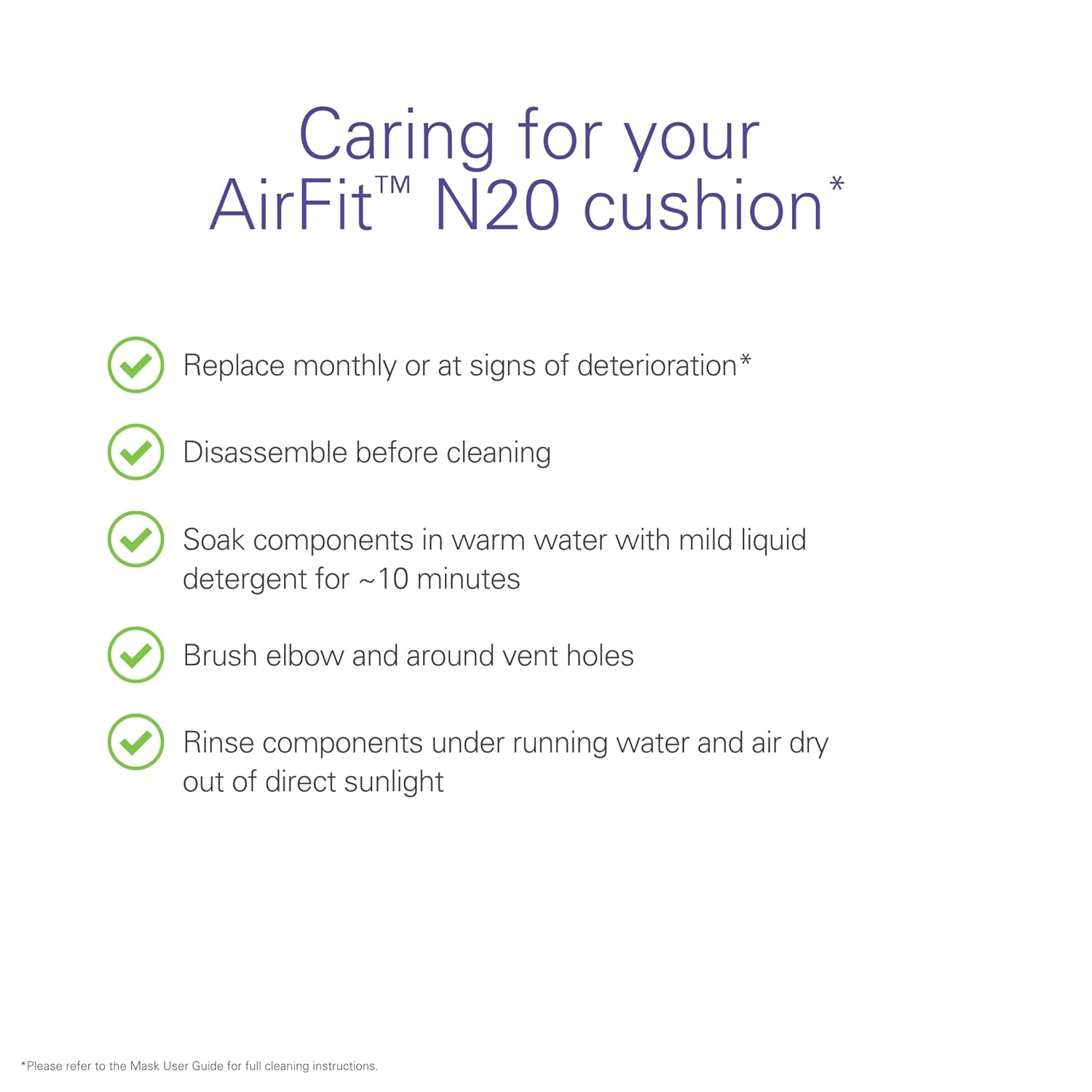 Resmed Airfit N20 Cushion Replacement (M) Resmed Airfit N20 Cushion Replacement (M)