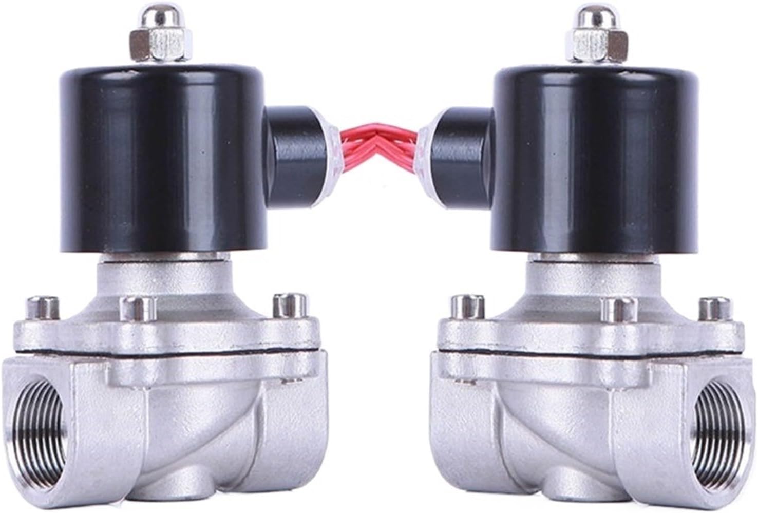 Normally Closed Pneumatic for Water Oil Air gas 12V/24V/220V/110V Stainless steel Electric Solenoid Valve 1/4" 3/8" 1/2" 3/4" 1"(DN50,AC220V)