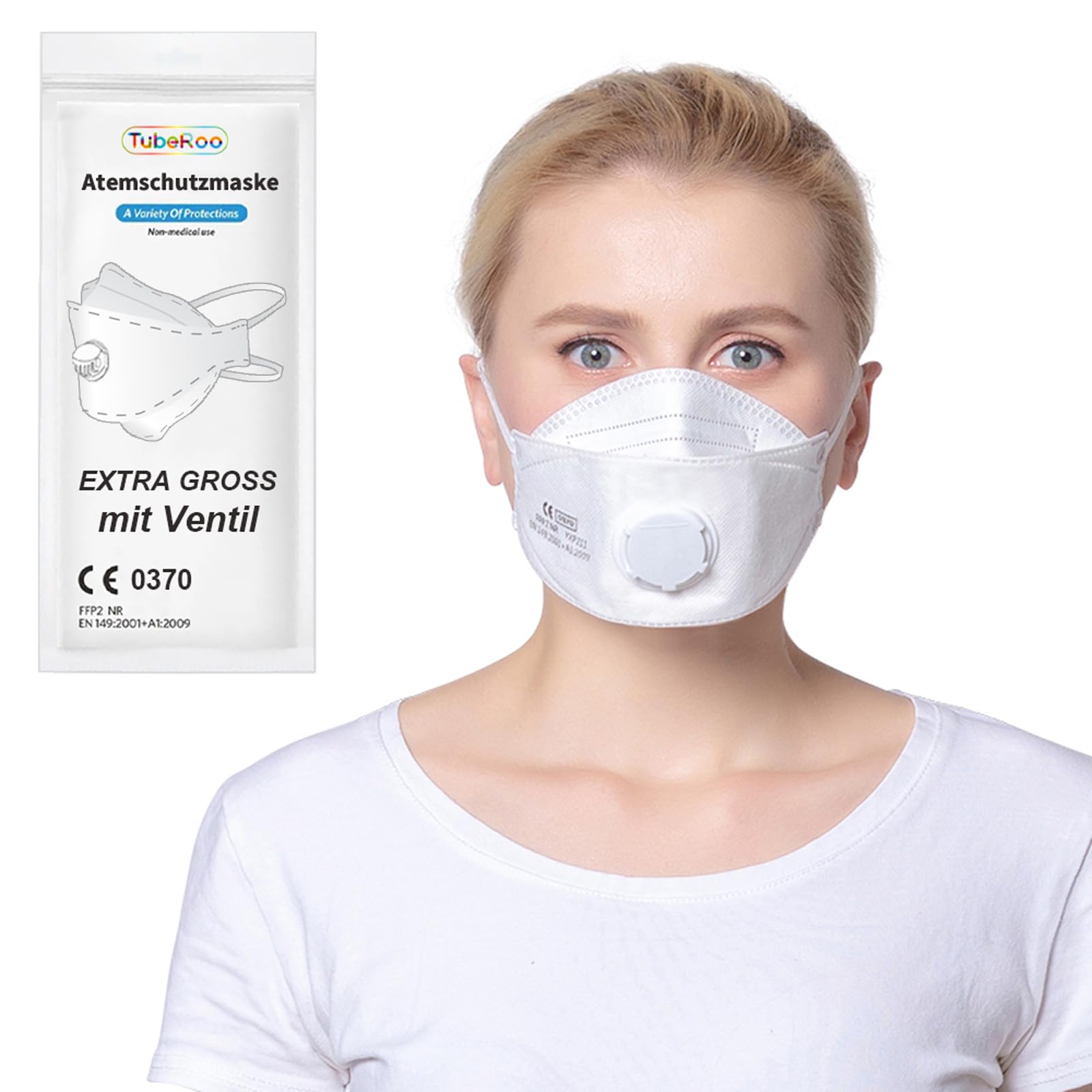 Lot De 10 Masques FFP2 Avec Valve En Forme De Poisson - Grande Taille, Expédié D'Allemagne, Confortable