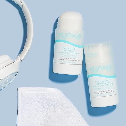Miniatura 4 de Kopari Desodorante deportivo sin aluminio  Performance Plus 24 horas de protección contra olores Athletic Fresh Scent paquete de 2  Vegano, libre de