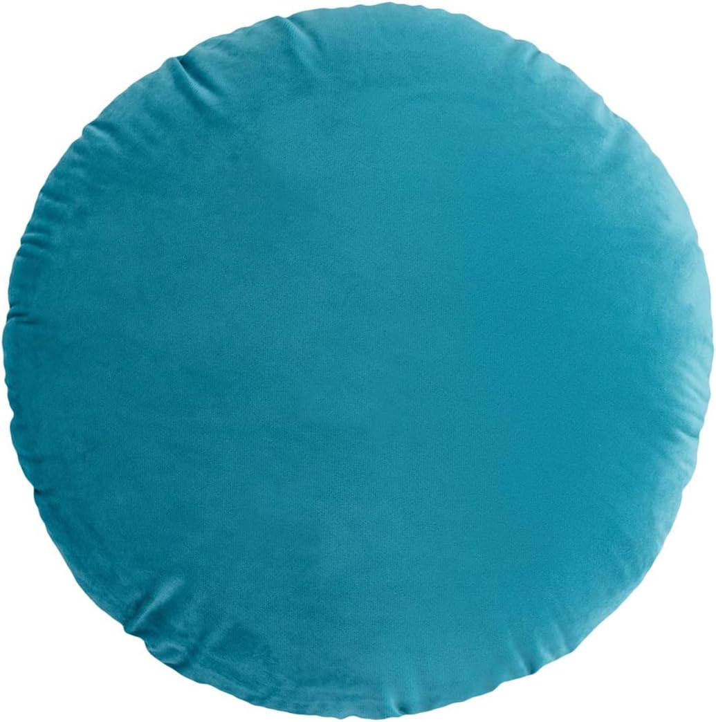 YTKOKE Solid Color Round Throw Pillow Sham, Round Pillow