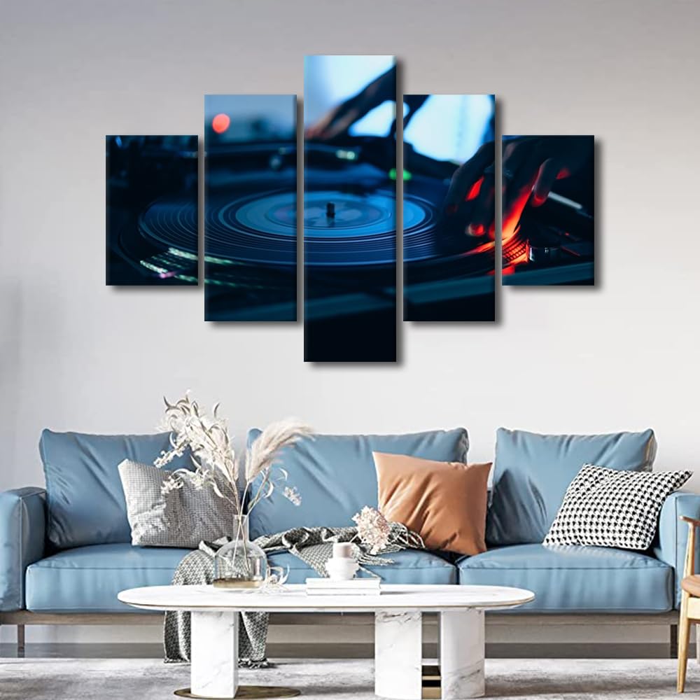 Amazon.com: Canvas Wall Art DJ Music Extra Large Printed on