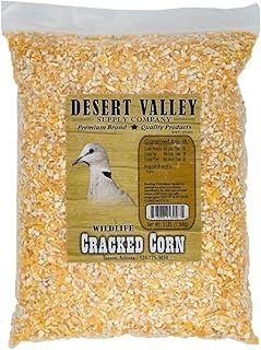 Desert Valley Cracked Corn, Premium Wild Bird and Wildlife Food for Squirrels, Turkeys, Ducks, Rabbits, Dove, Quail and More (3 Pounds)