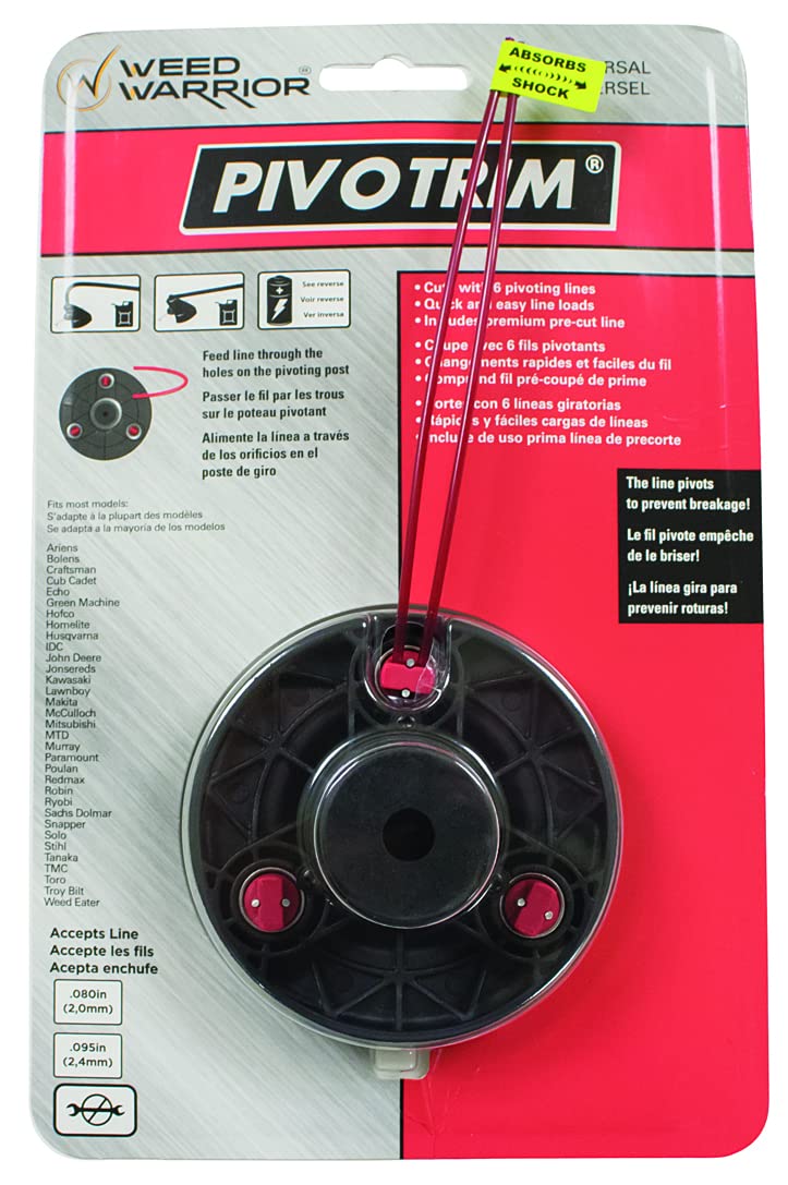 Tête de fil universelle Ratioparts PIVOTRIM X3 noir 6-717 pour coupe-bordure