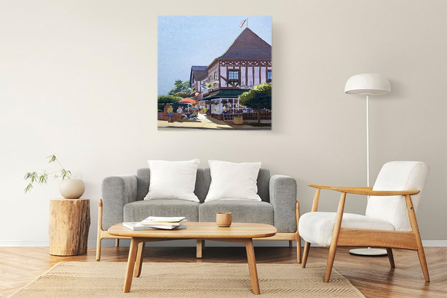 VERRE ART Printed Framed Canvas Painting for Home Decor Office Wall Studio Wall Living Room Decoration (22x22inch Wrapped) - With Friends at Stratford Square