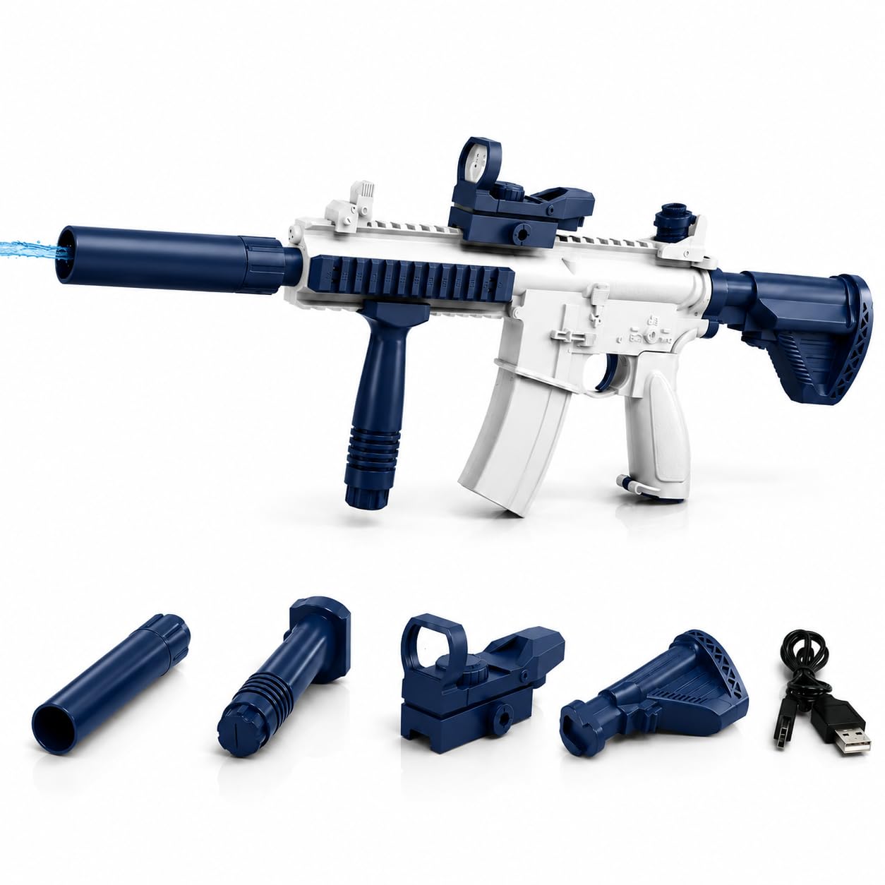 Electric Water Blaster, 500ml Tank, 2 Batteries