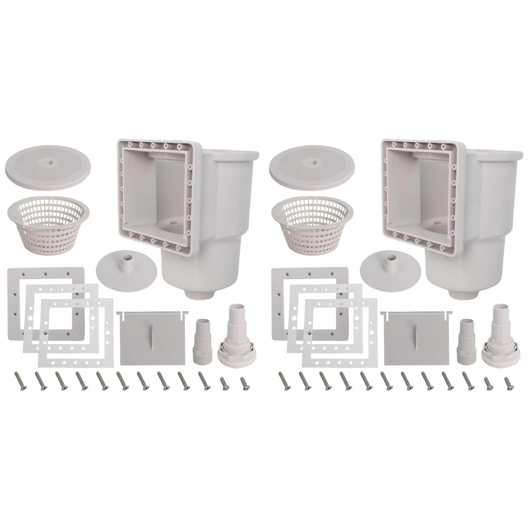 Jnchdghwa Photo Color 2X Above Ground Pool Skimmer,Thru-Wall Skimmer With Accessory, Swimming Pool Skimmer,Opening Width 6 Inches, Sp1091lx