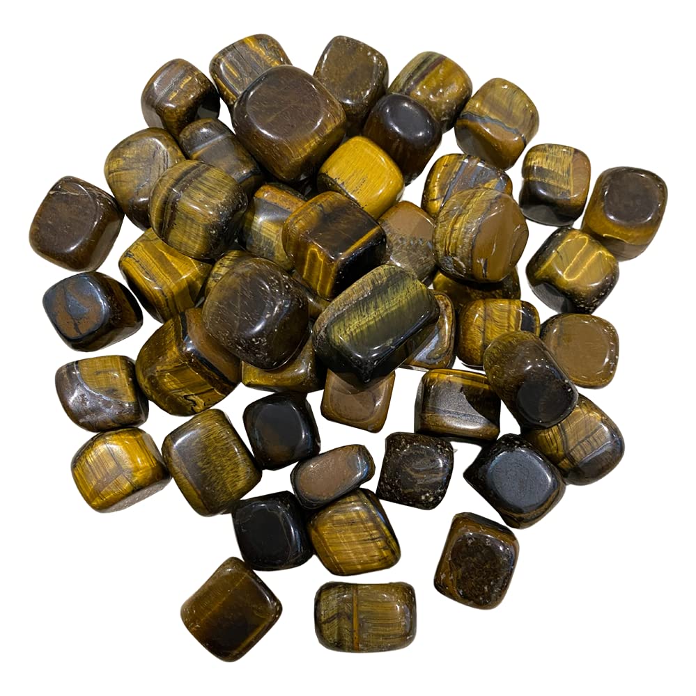 VIE Tumbled Crystals, 250g Pack, Tiger's Eye, One
