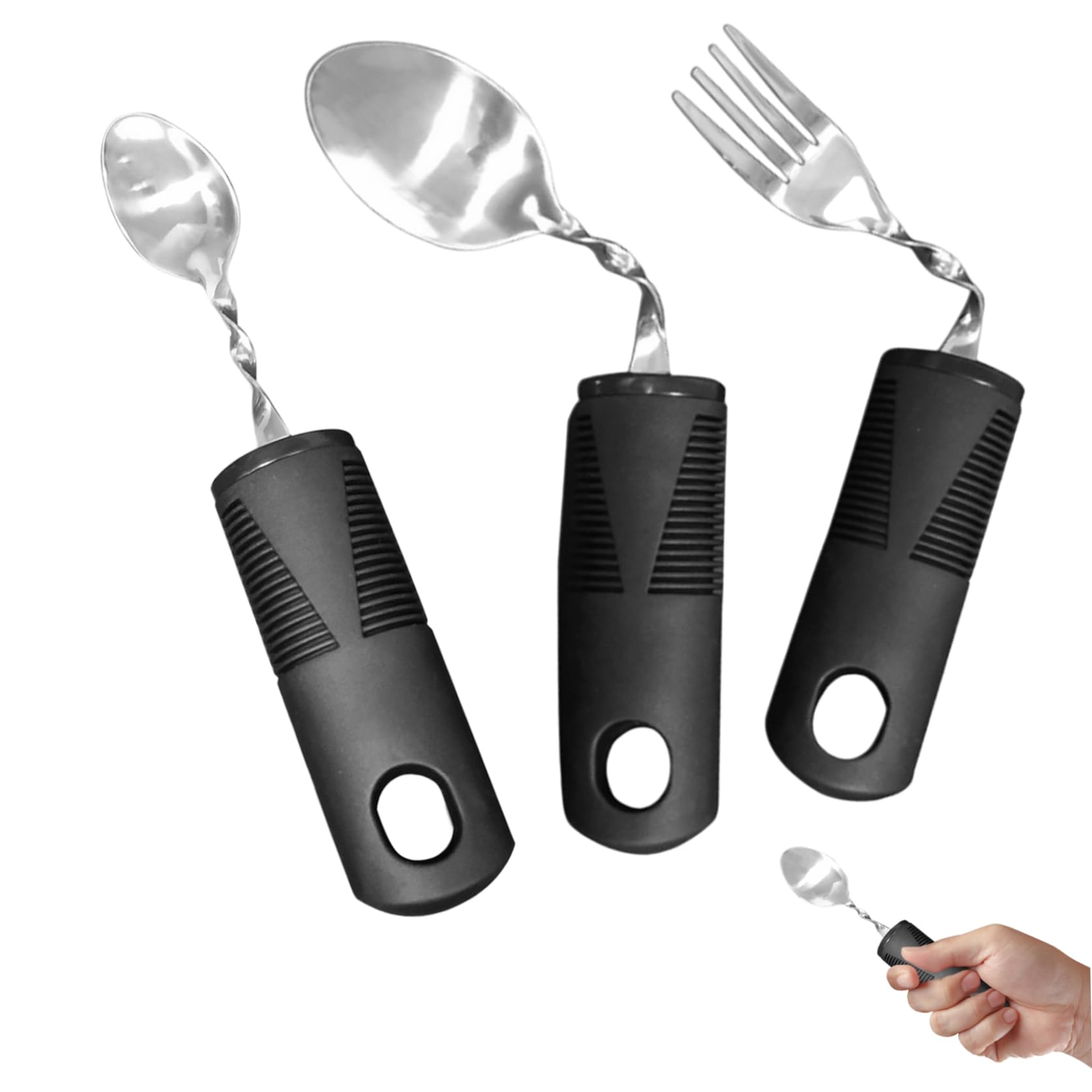 Utensilios adaptativos 3pcs Espejo de acero inoxidable pulido flexible cubiertas curvas portátiles
