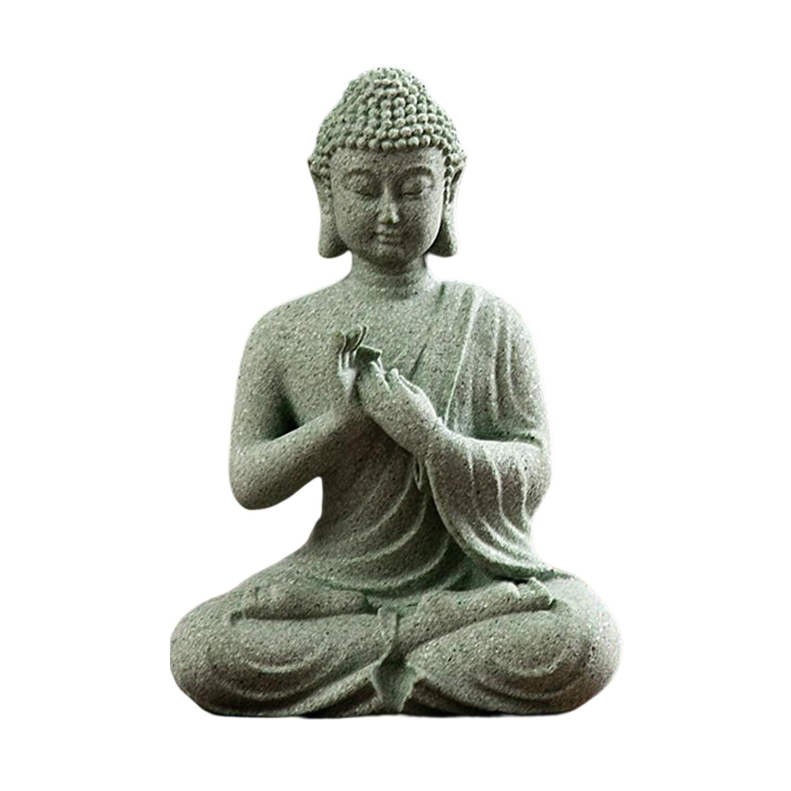 CALANDIS™ Sandstone Buddha Statue Decor Figurine Zen for Home Decoration Outdoor | Statues & Lawn Ornaments | Garden D?©cor | Yard, Garden & Outdoor Living-image-13