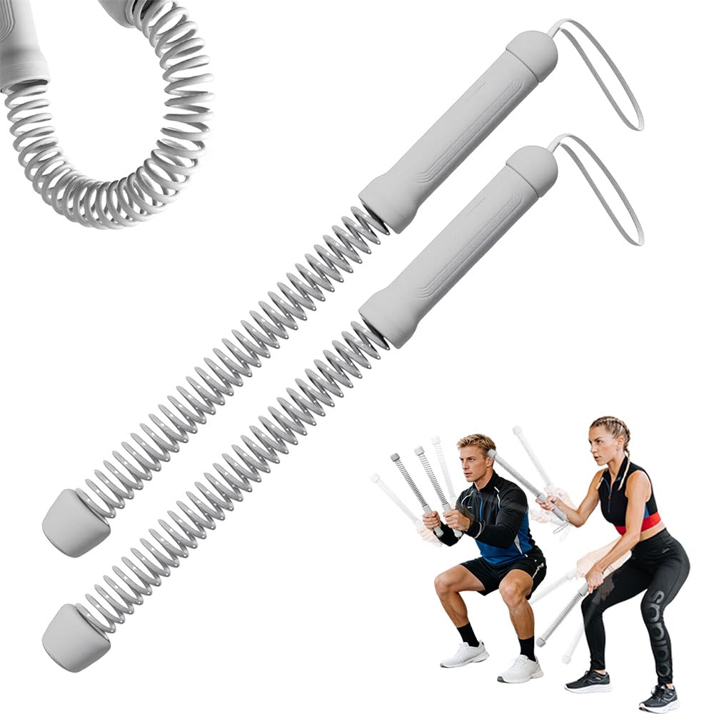 Ropeless Battle Rope, SGZIOO Battle Ropes for Home Workout, Cordless Battle Ropes with Adjustable Weights for Women and Men, Portable Silent Fitness Equipment for Indoor Outdoor Home Gym Office(Grey)