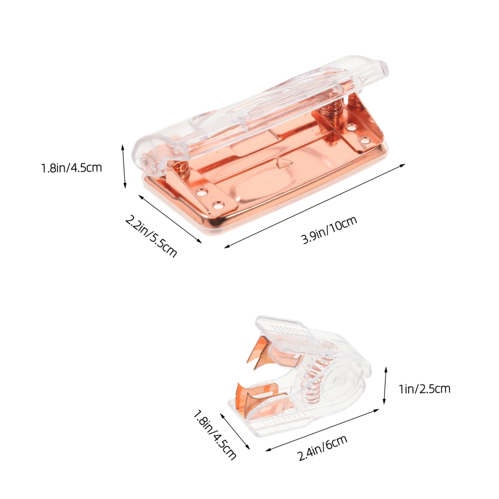 Uonlytech 5 Set Hole Punch Nail Picker pesante fare leva ufficio Punker Cartoleria buco levapunti heavy duty estrattore di cucitrice estrattore di punti portatile levapunti multiuso plastica
