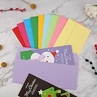 Vista 2 de Paquete de 100 sobres coloridos #10 de negocios de 4-1/8 x 9-1/2 pulgadas para oficina, membrete de negocios, facturas, cartas personales