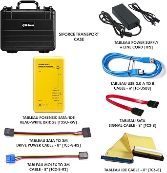 Tableau Forensic SATA/IDE Read-Write Bridge TK35U-RW SiForce Bundle with Rugged Case
