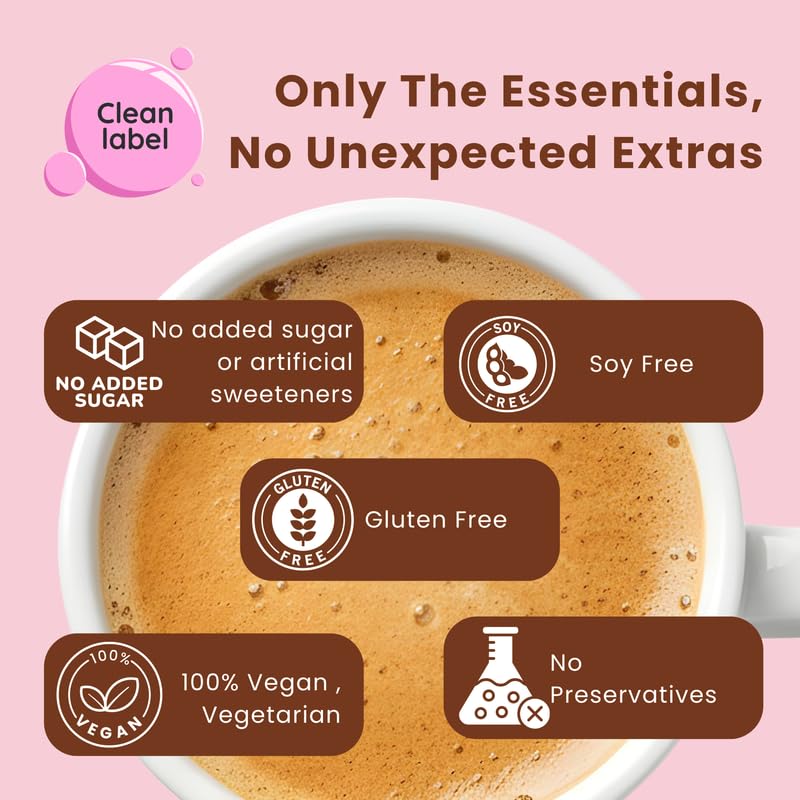 The Nutra Company Collagen Coffee (7 Serves) | Functional Coffee with Benefits | Vegan Collagen, Hyaluronic Extract & Biotin | Glowing Skin & Hydration | 100% Arabica Instant Coffee | Silky Vanilla | 10g per Sachet 3