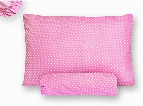 Mer-Tim Pamuklu Ranforce  ift Ki ilik 160x200 Lastikli  ar af Tak m  - Pembe Puantiyeli Pembe / 160 x 200