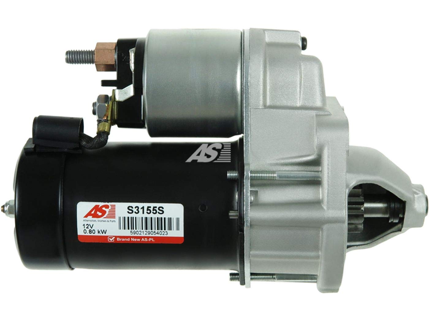 Motorino di avviamento starter AS-PL Lunghezza 1 [mm]: 61,2, 2 11,5, Potenza motore [KW]: 0,8, Tensi cod. (S3155S)