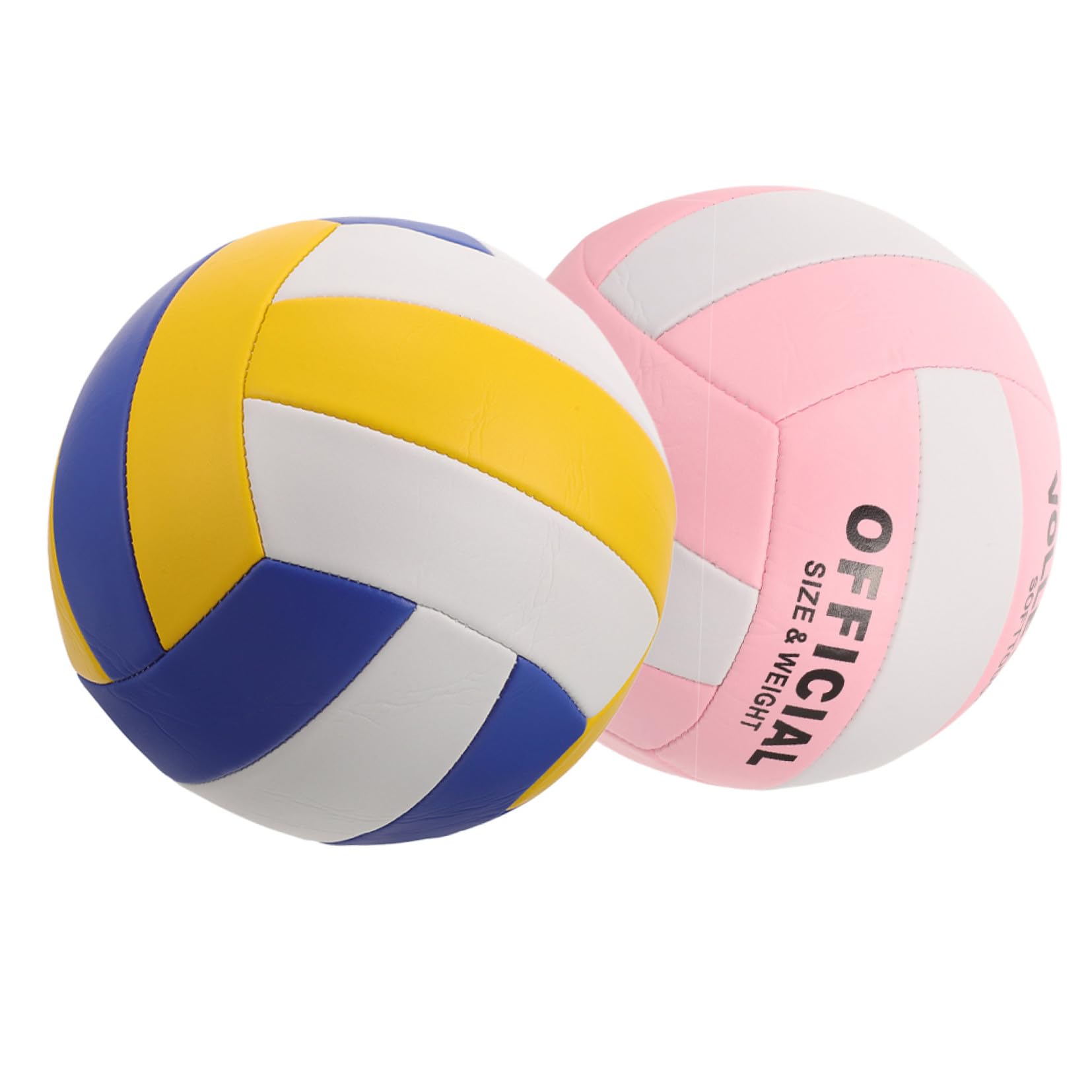 WOONEKY 2 Palloni da Pallavolo Indoor in Pu, Morbidi e Facili da Riconoscere, per Allenamento e Partite in Palestra
