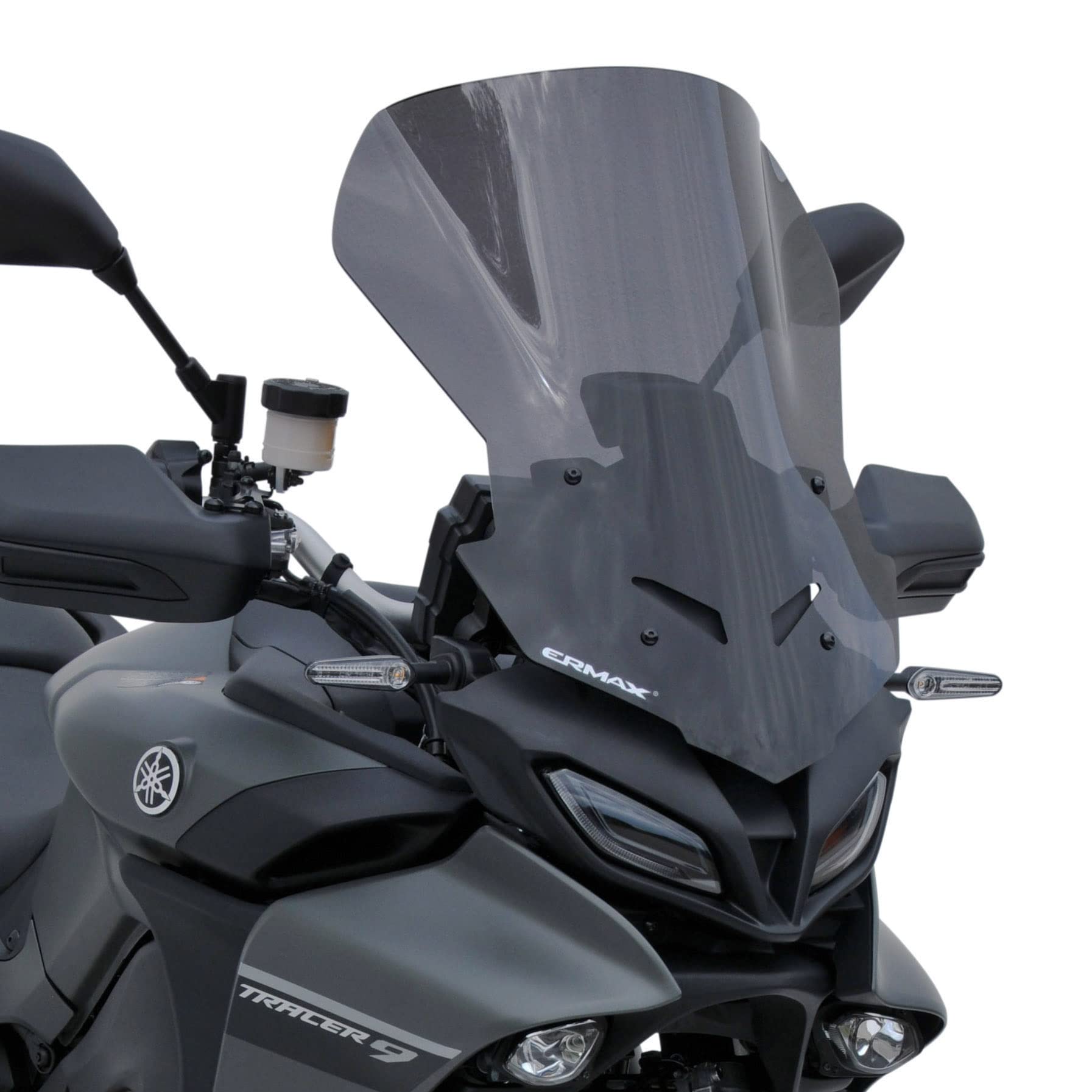 Cupolino alto protezione maggiorata (50 centimetri) Ermax compatibile con tracer 9 2021-2022 nero chiaro trasparente