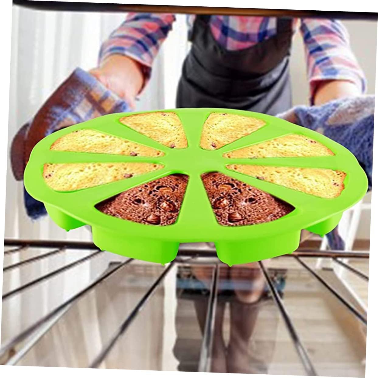 2pcs Butter Molds Silicone Cake Molds Set Baking Silicone Shapes Ice Cube Tray Easy to Use Clean Food-grade