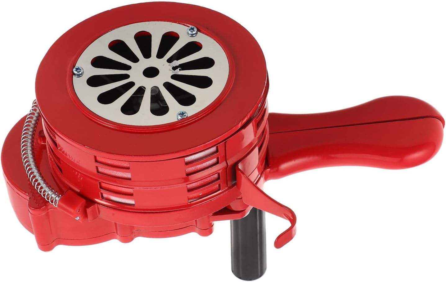 FAVOMOTO Hand Crank Emergency Alarm Siren for Storage Cabinets and Vehicles, Lightweight Iron Construction, No Power Needed Reliable Warning Device for School and Emergency Scenarios