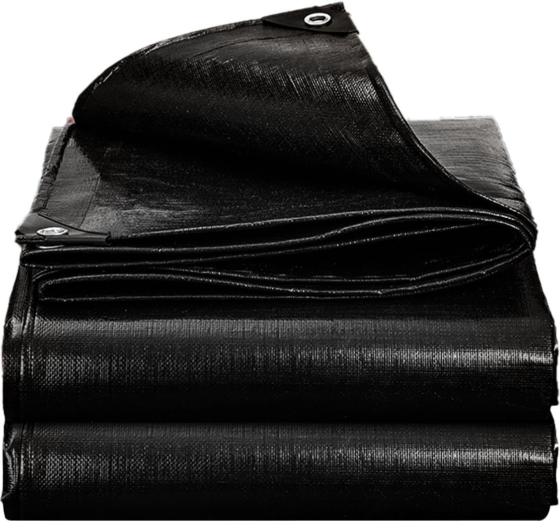 Bâche de protection imperméable 150 g/m² résistante et polyvalente, imperméable, anti-déchirures, imperméable pour meubles de jardin, trampoline de voiture, anti-déchirure, recouverte des
