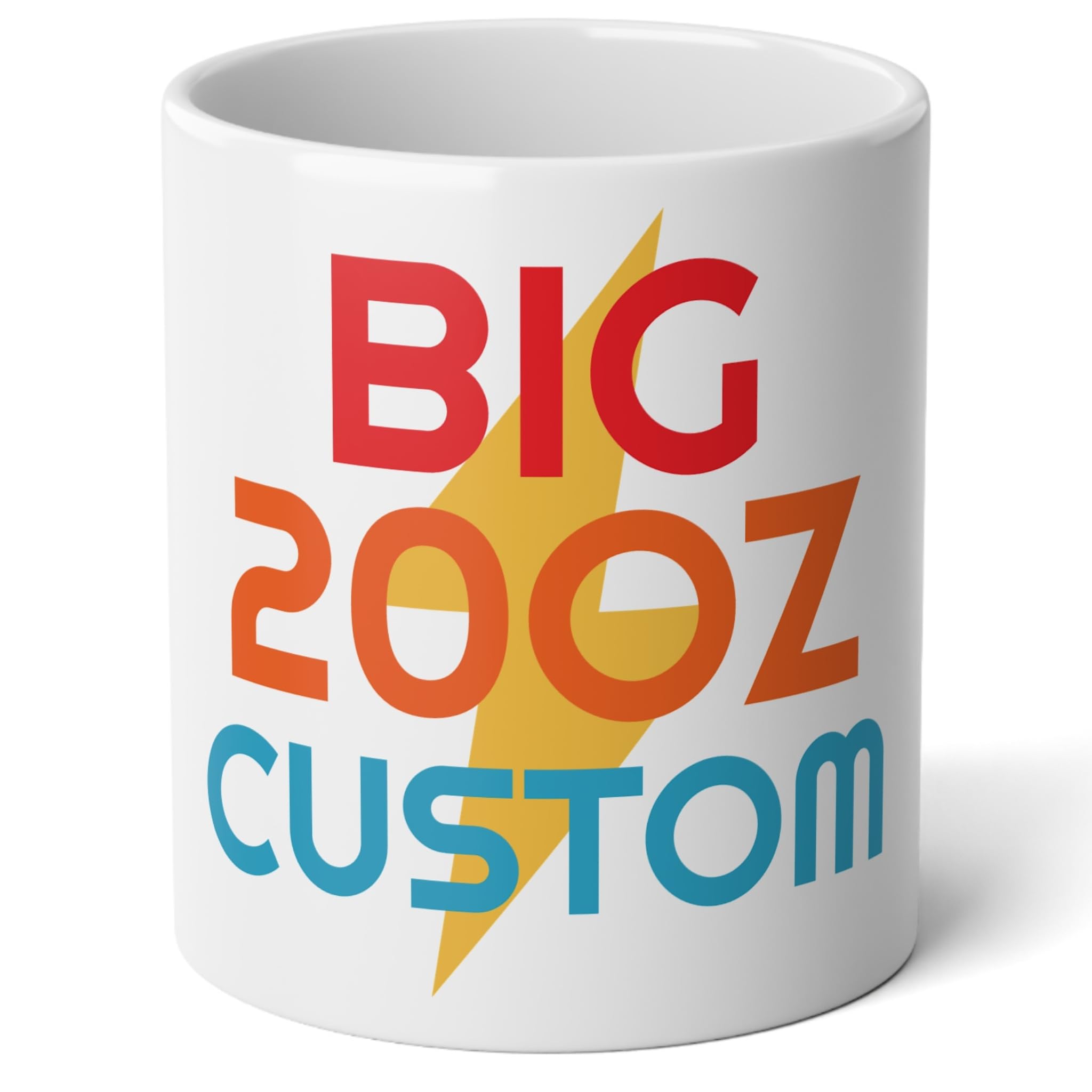 Personalized Coffee Mug Custom Picture Text or Logo Ceramic Mugs Customized Gift for Men & Women Taza Personalizada with Photo and Words Jumbo Mug 20OZ