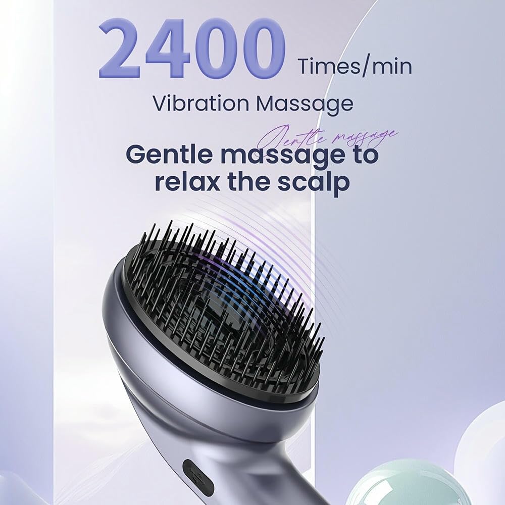 SYJYM Masseur de Cuir chevelu Gratte-tête Portable avec nœuds de pétrissage des Tissus Idée Cadeau Masseur Anti-Stress Muscles Épaule Mollet