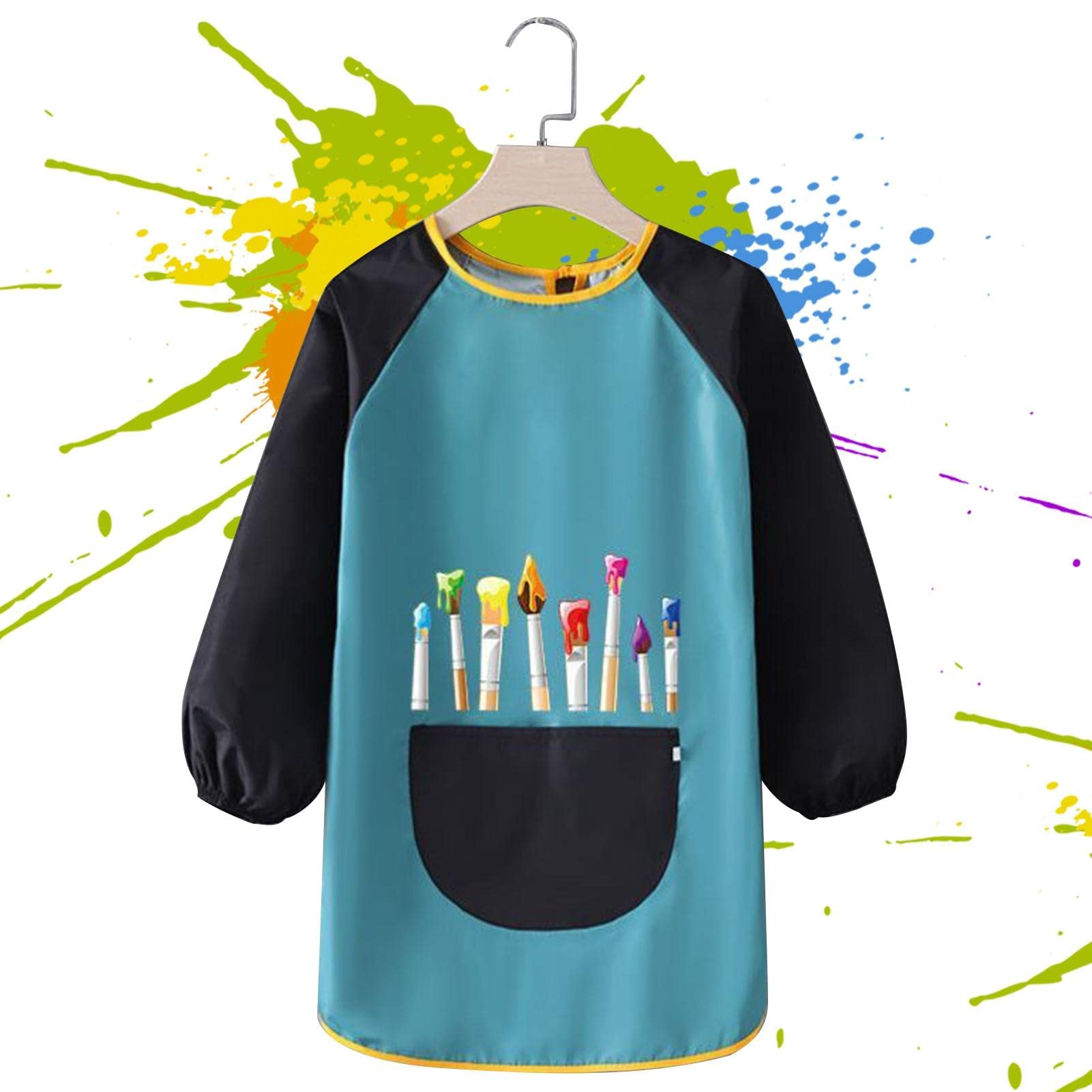 Tabliers Enfants Lot De 2 - Imperméable, Poches, Réglable 8-12 Ans (120-140 Cm), Polyester Blanc