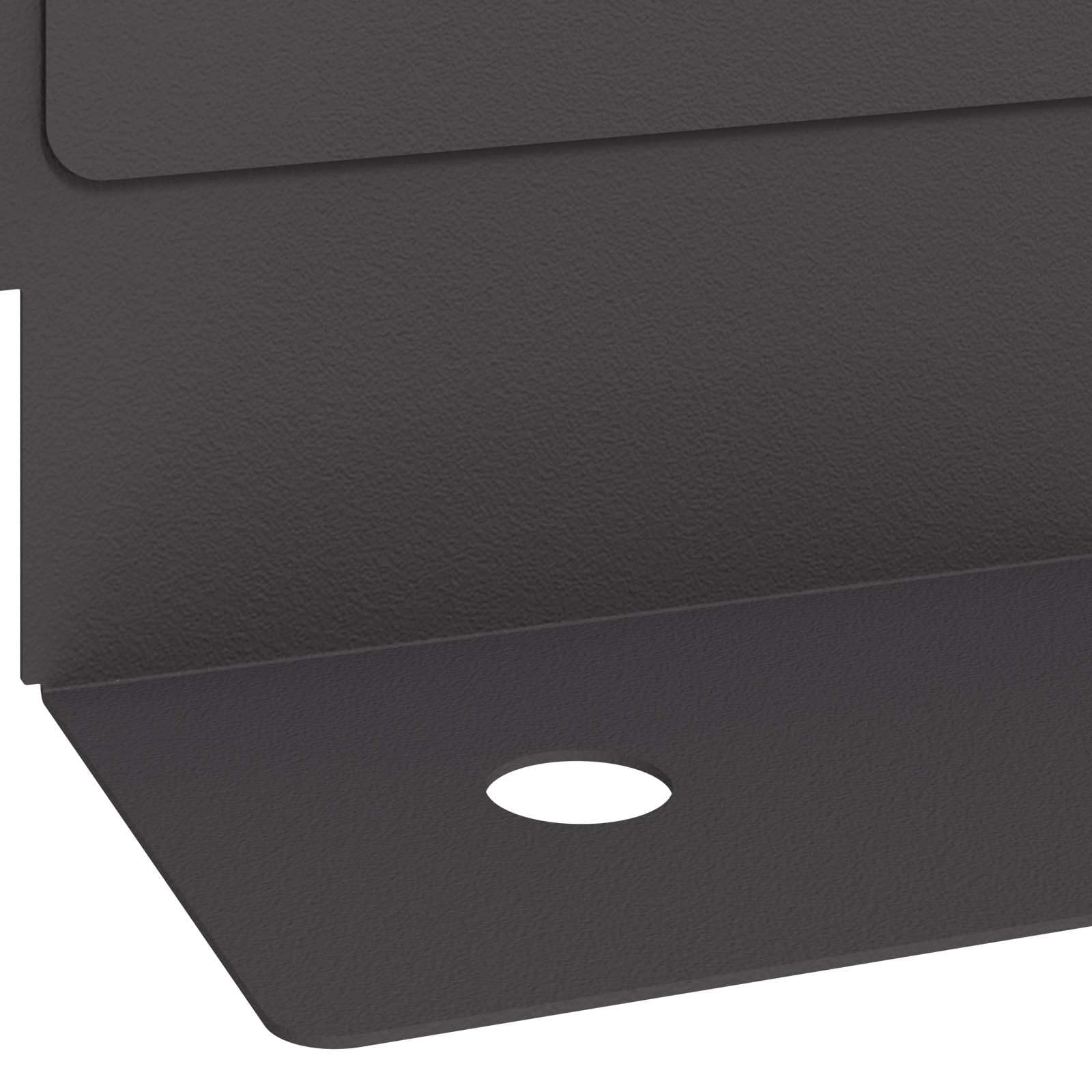 Gazonrand 50 szt. 102 x 4 x 4 cm stal czarna