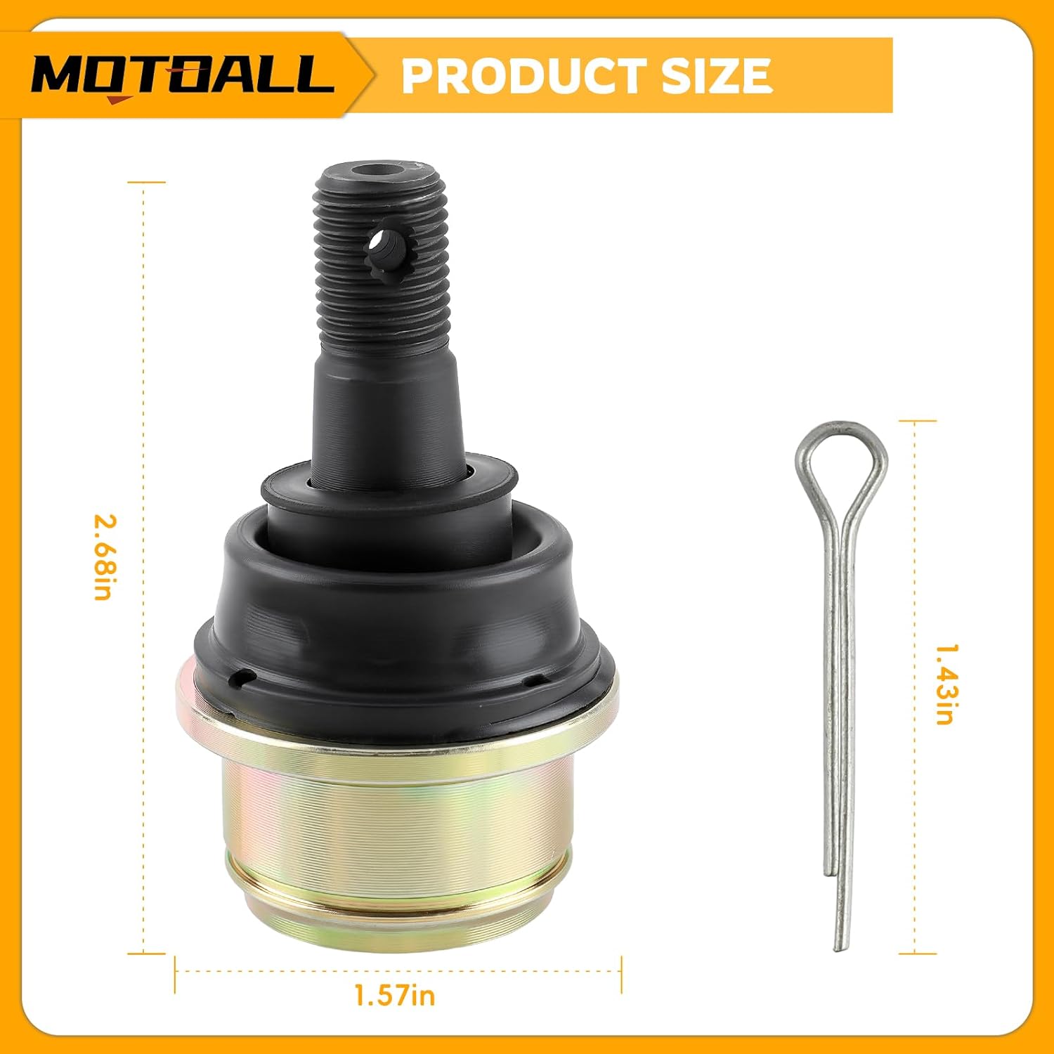 MOTOALL Ball Joints Upper or Lower M12*1.25 for Honda TRX300FW Fourtrax 300 4X4 1988-2000 Pack of 4