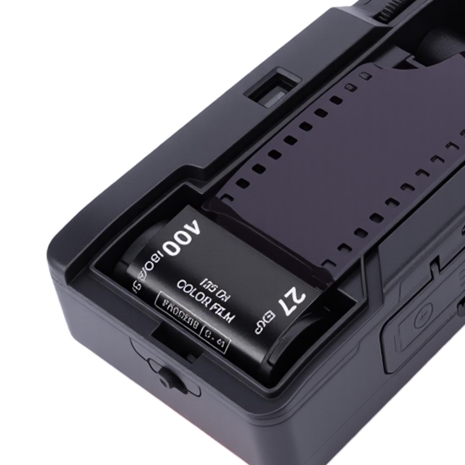 Generic Cámara de Película de 35 Mm Cámara de Película Recargable Elegante con Flash para Entusiastas de la Fotografía Cinematográfica de Fotografía Simple para Varias Escenas 1 Pila Seca AA (Negro