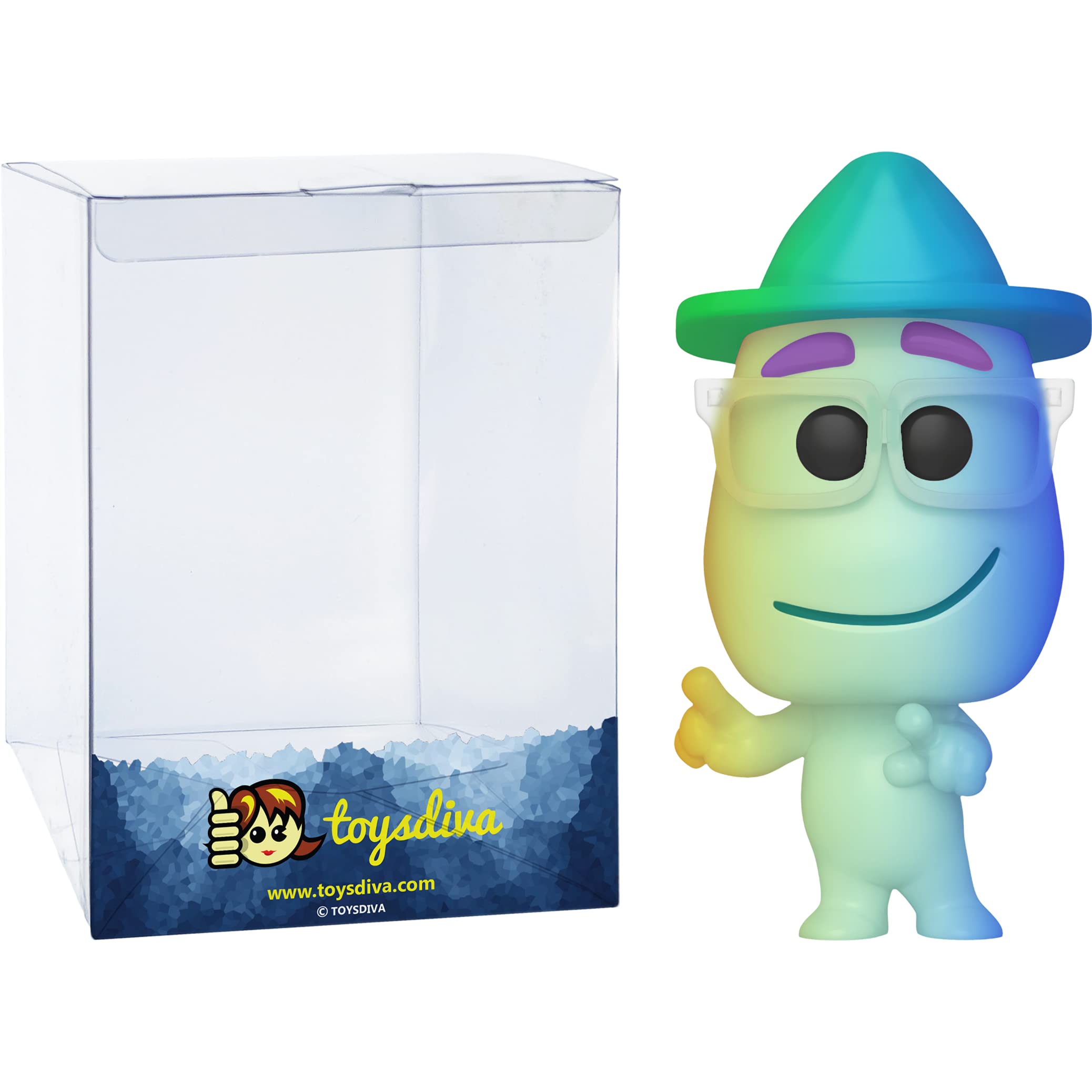 Joe Gardner [Soul World]: P o p ! Vinyl Figurine Bundle with 1 Compatible 'ToysDiva' Graphic Protector (744 - 47949 - B)