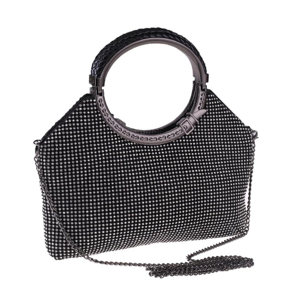 Sac femme diamant et paillettes à la finition haute couture pour réception et dîner