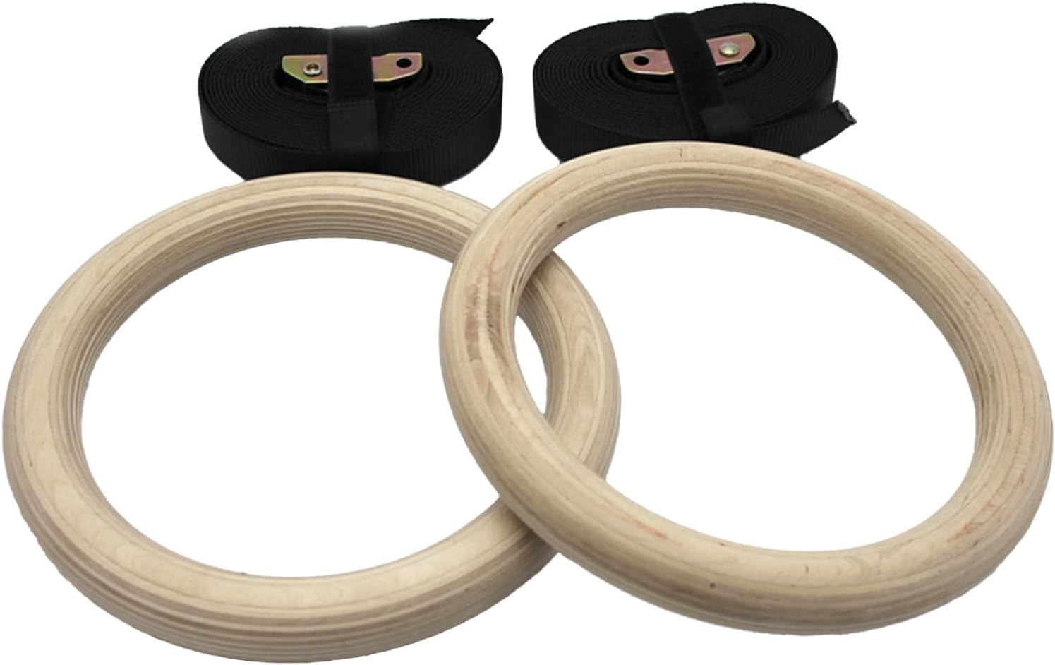 Gymnastic Rings with Straps - Non-Slip Fitness Rings Home Fitness Equipment | Exercise Gymnastic Equipment with Buckles for Home Outdoor Training